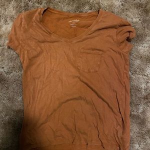 Rustic orange pocket tee